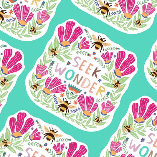 Seek Wonder Waterproof Sticker