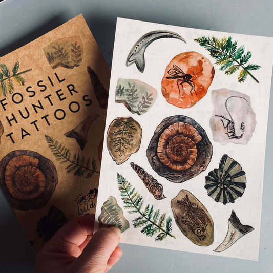 Fossil Hunter Transfer Tattoos