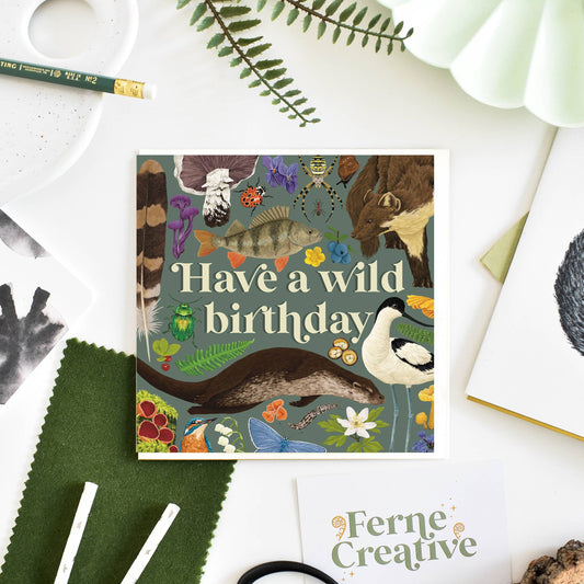 'Have A Wild Birthday' Greetings Card