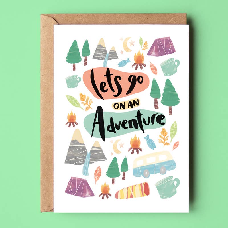 'Let's Go On An Adventure' Greeting Card